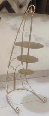 Cake Stand Chandelier – 36" Height, 3 Tier (6", 8", 10") with Crystal