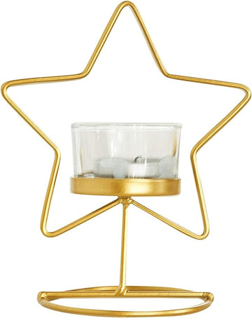 Star T-Light with Glass