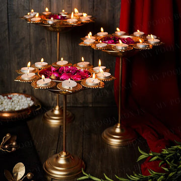 Diya Urli Standing – Set of 3