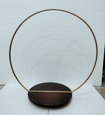 Round Wooden Hoop Stand – 23" Hoop with Round Base