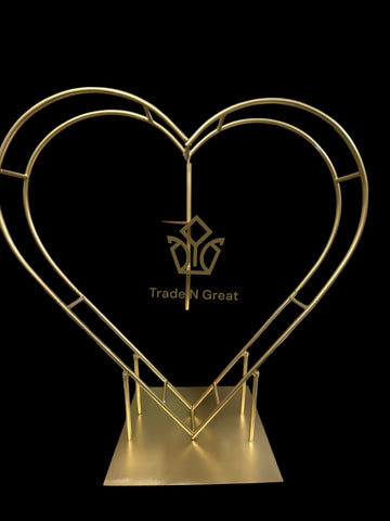 Heart Shape Chandelier – 36" Height, 3 Tier (8", 10", 12")