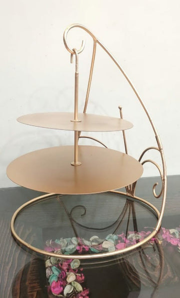 Double Tier Chandelier Cake Stand