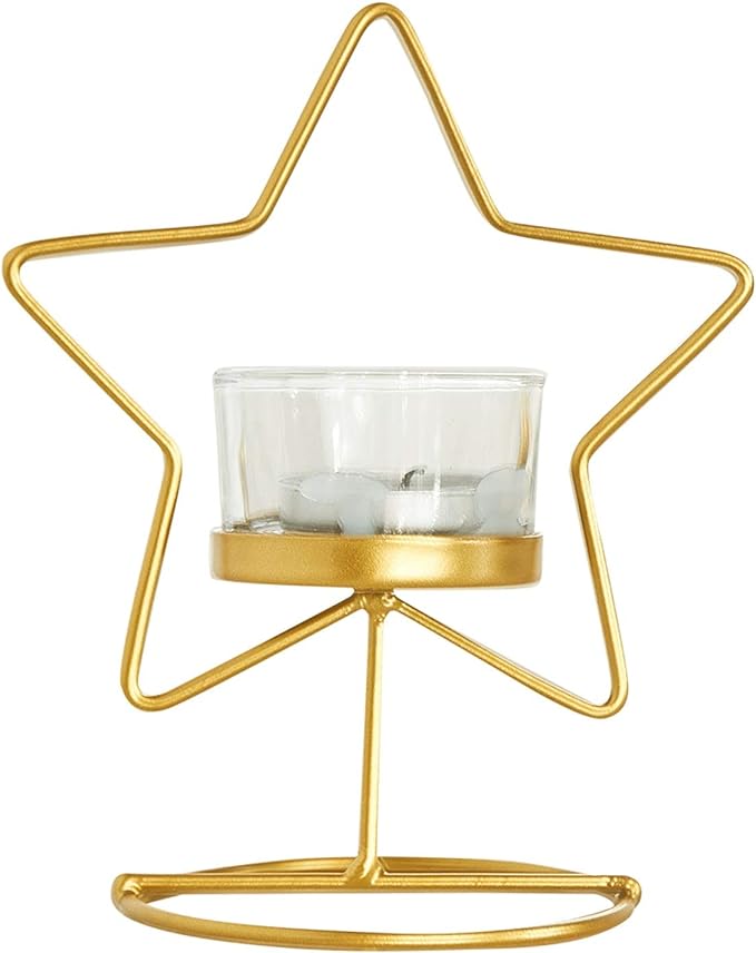 Star T-Light with Glass