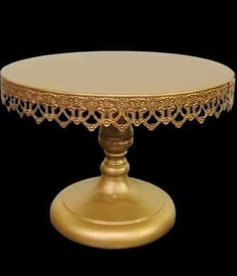 Cake Stand with Aluminum Base and Bell Top – 10"