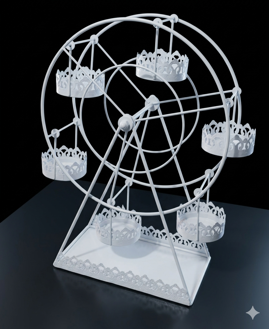 SWING WHEEL 6 CUPS White