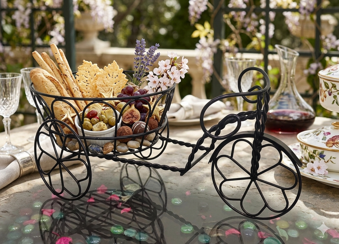 HAMPER BASKET WITH CYCLE DESIGN