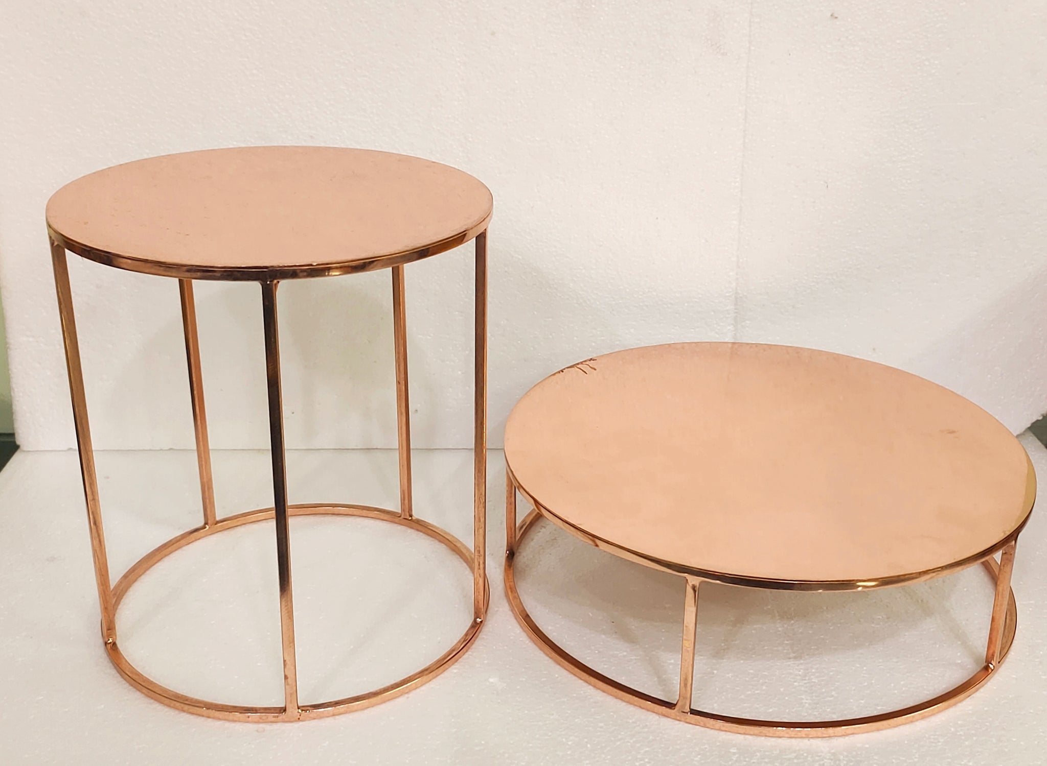 Double Round Cake Spacer – Copper Plated