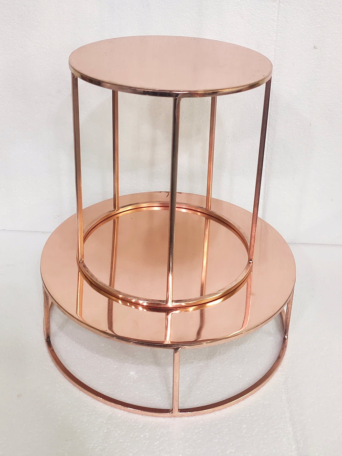 Double Round Cake Spacer – Copper Plated