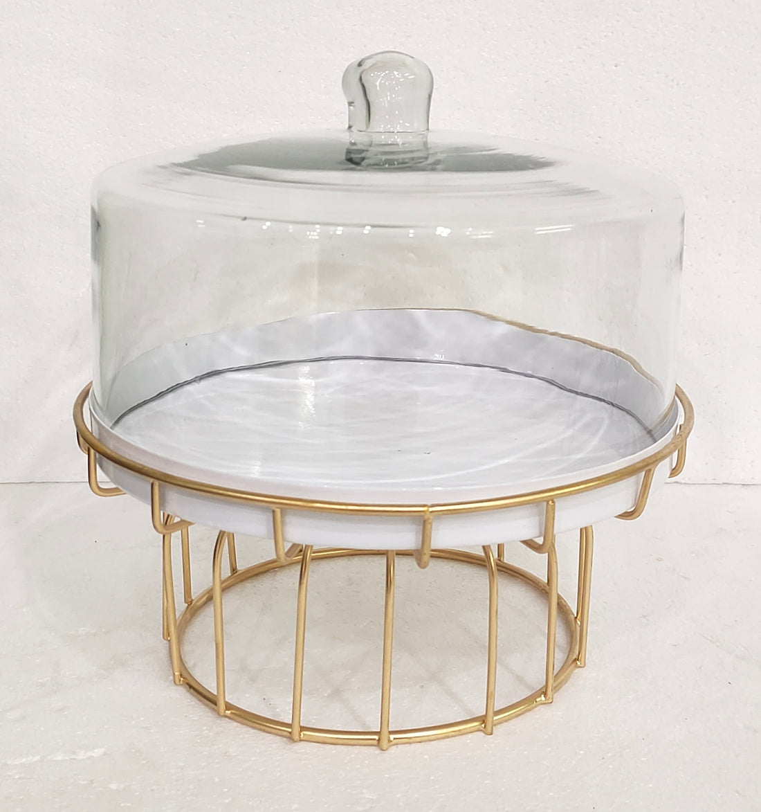 Umbrella Cake Stand with Glass Cover