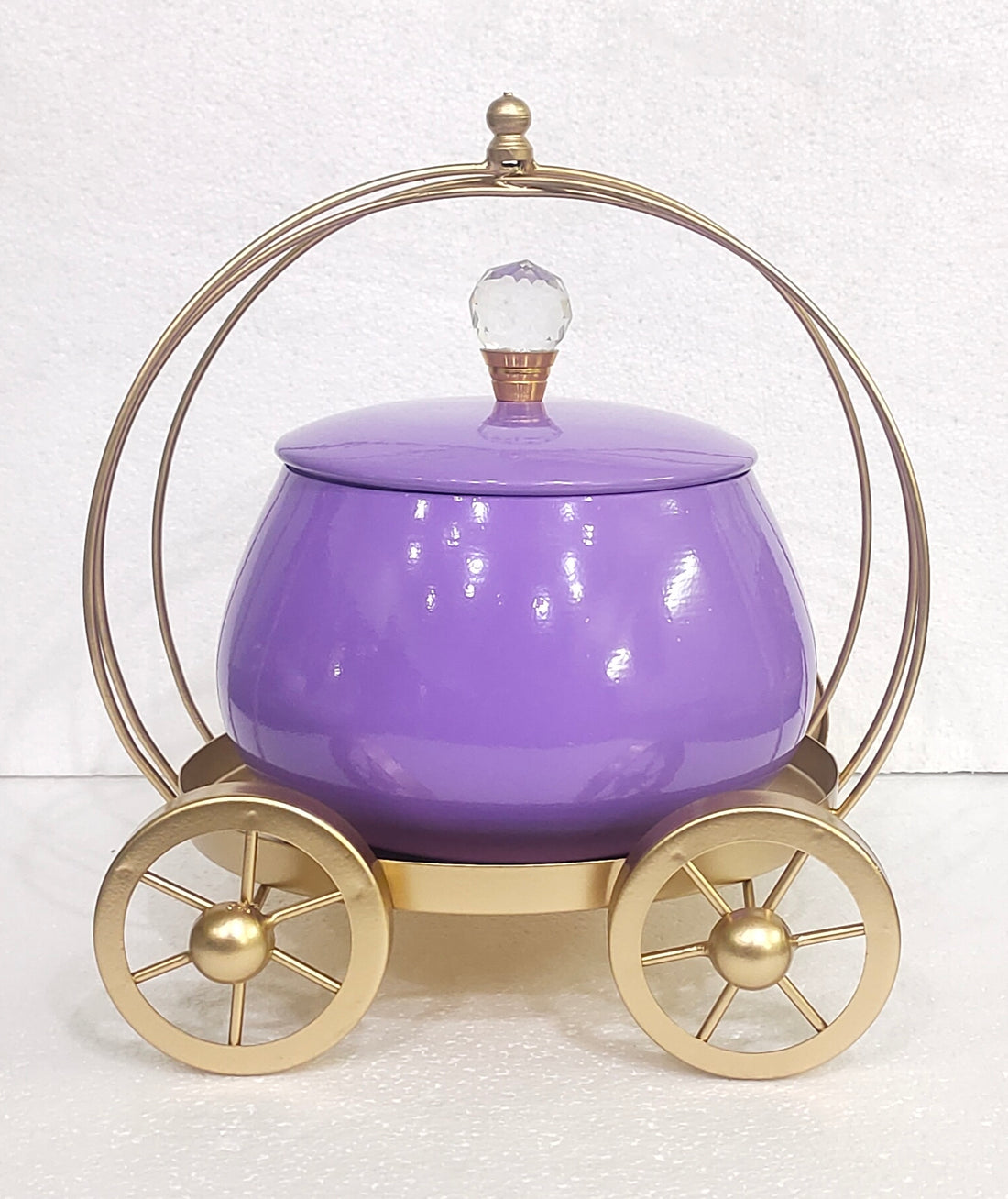 Metal Cart with Jar – 2 SIZES, 8" Jar AND 5" Jar, BIG AND SMALL, 5 COLOURS