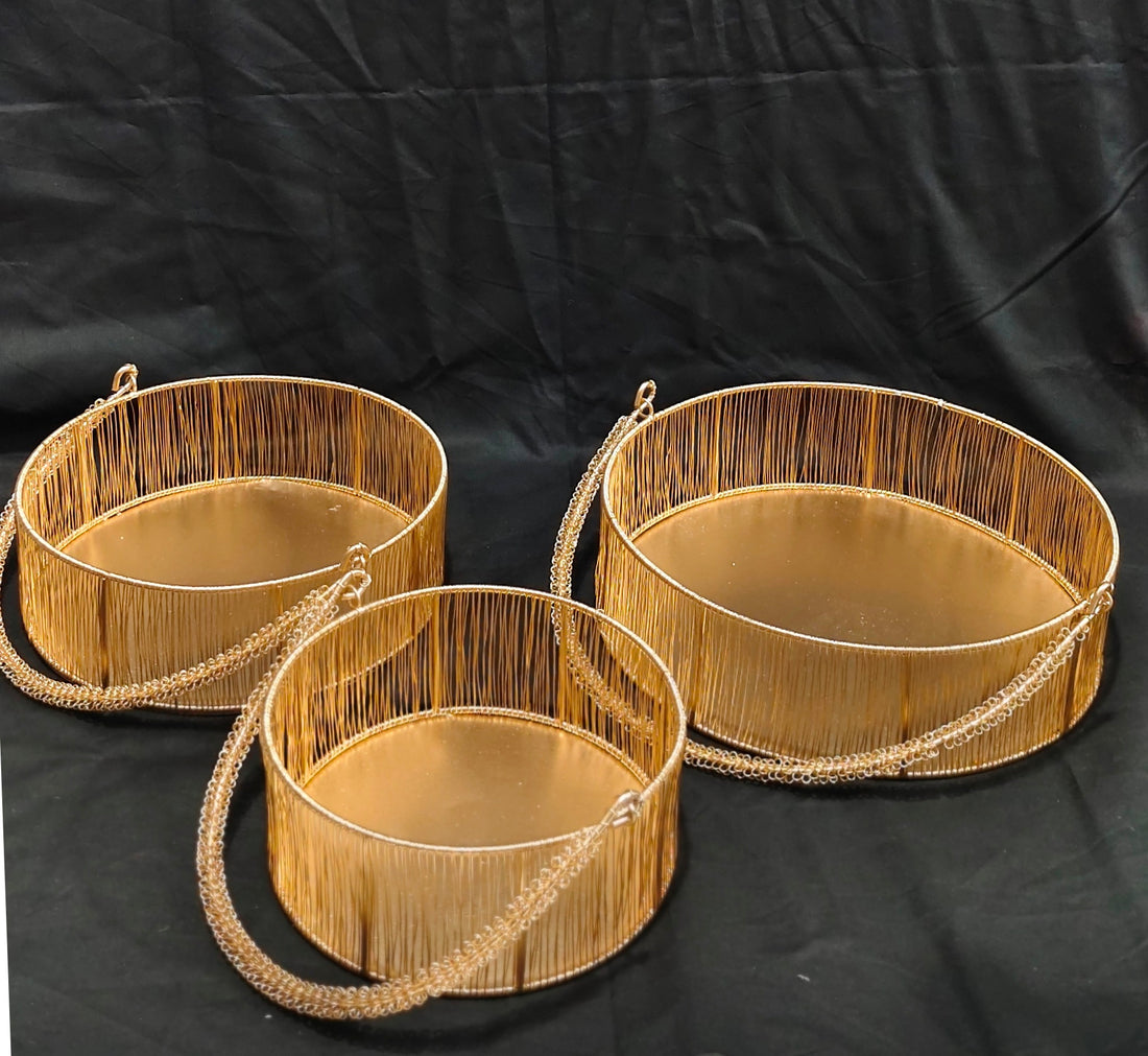 METAL BASKET NEW BUNAI STRAIGHT ROUND