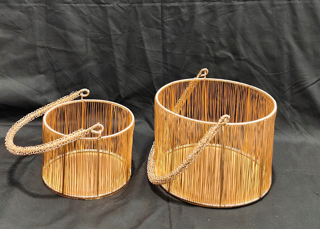 METAL BASKET NEW BUNAI STRAIGHT BALTI - 2 size options