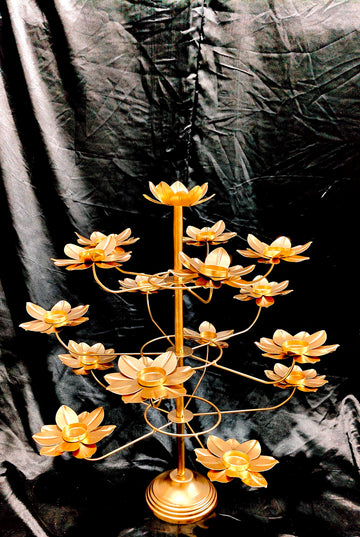 METAL TREE TLIGHT STAND 3 LAYERS 16 LITE - 24"X24"X27"
