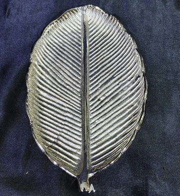 METAL ALUMINIUM BANANA LEAF PLATTER SIZE 9.5*6