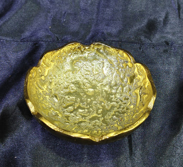 METAL ALUMINIUM BOWL GOLD PLATED