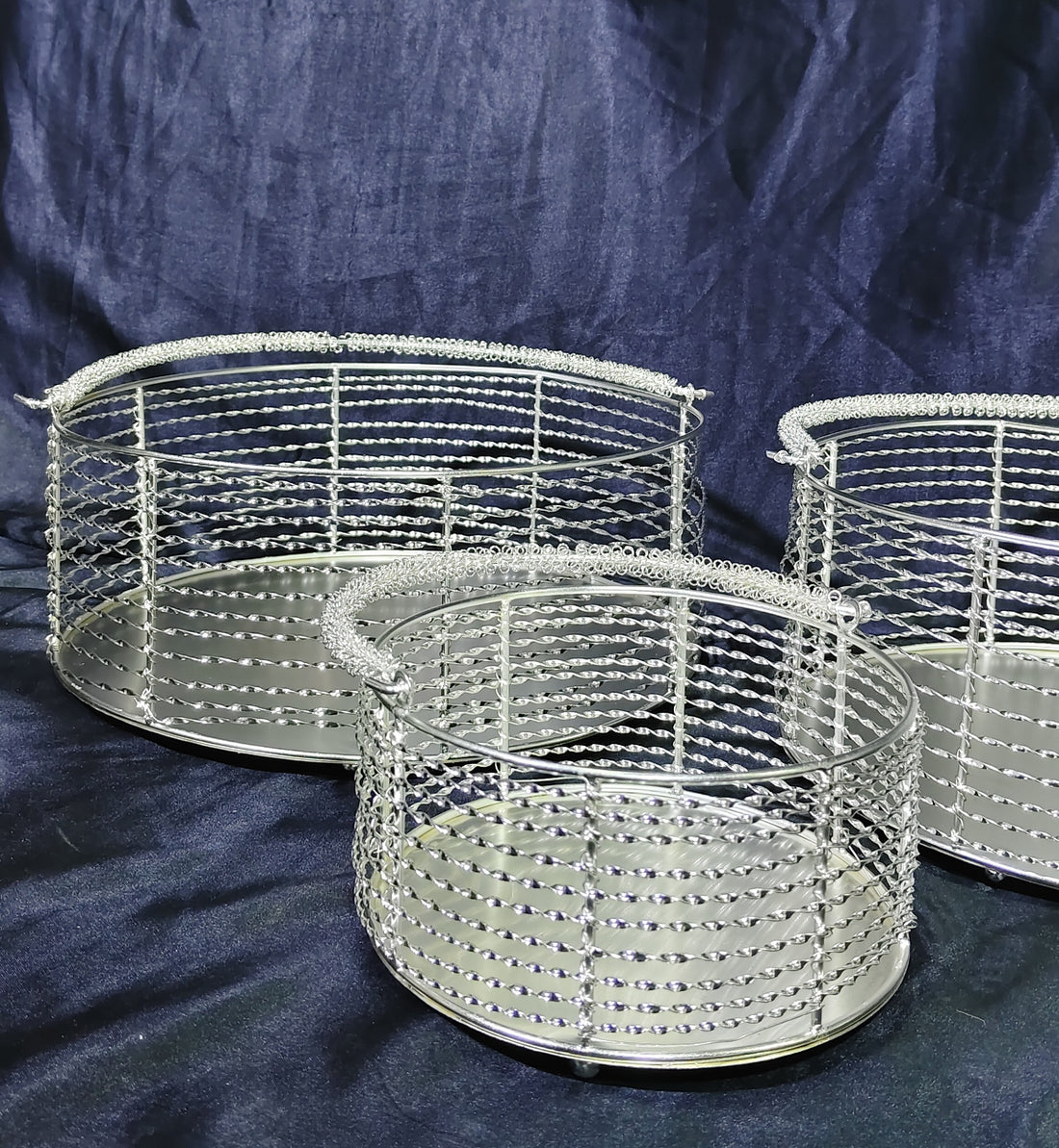 METAL ROUND SHAPE SPIRAL TAR BASKET 3 OPTIONS