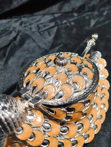SKD LUXURY DRYFUIT JAR WITH SPOON 2 COLOUR OPTION -- 7"X4"X4"