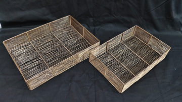 METAL HAMPER TRAY NEW WEAVING