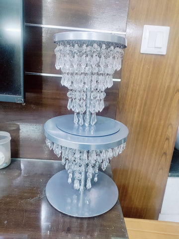 Crystal Cake Spacers – Set of 2