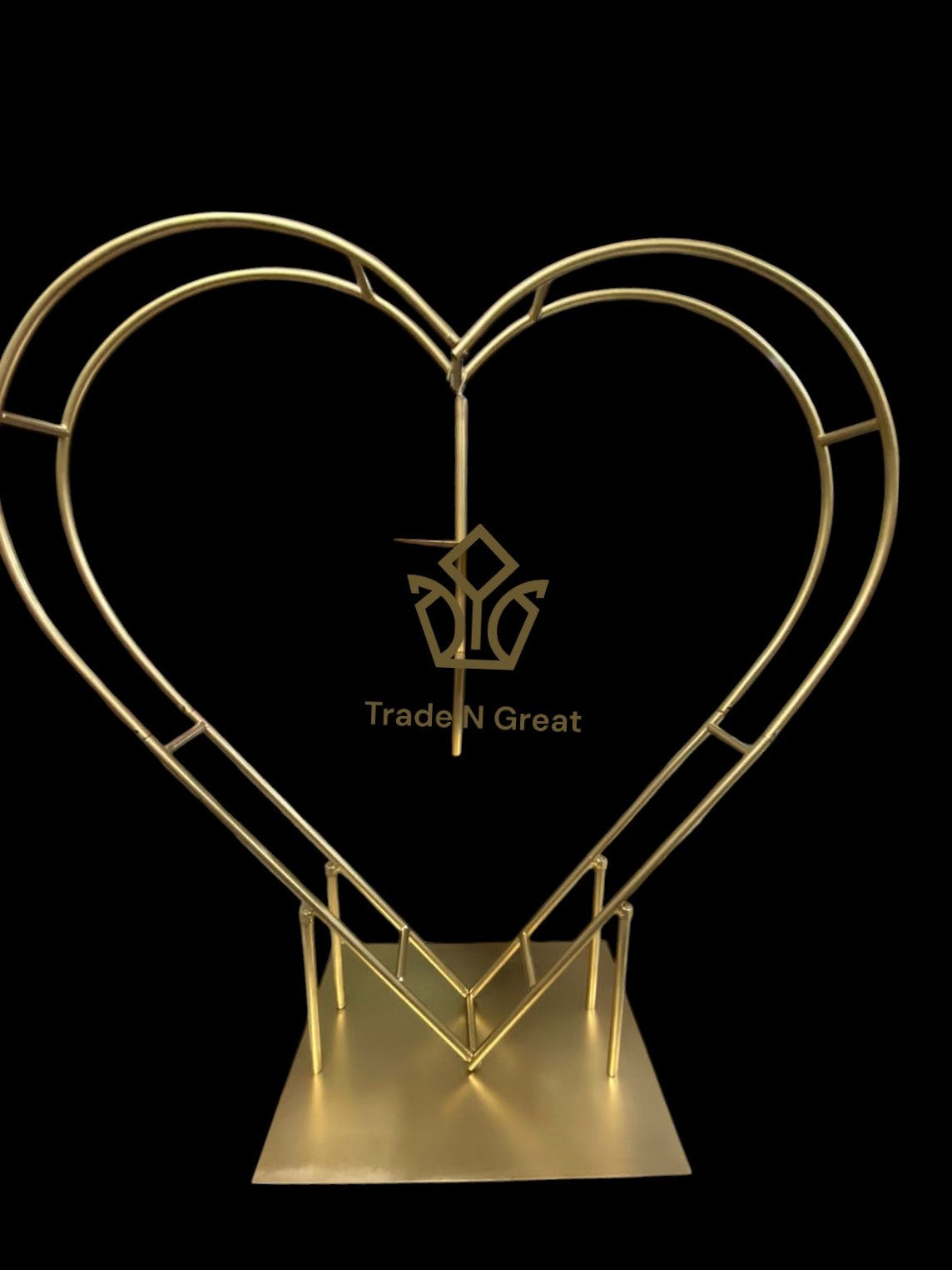 Heart Shape Chandelier – 36" Height, 3 Tier (8", 10", 12")