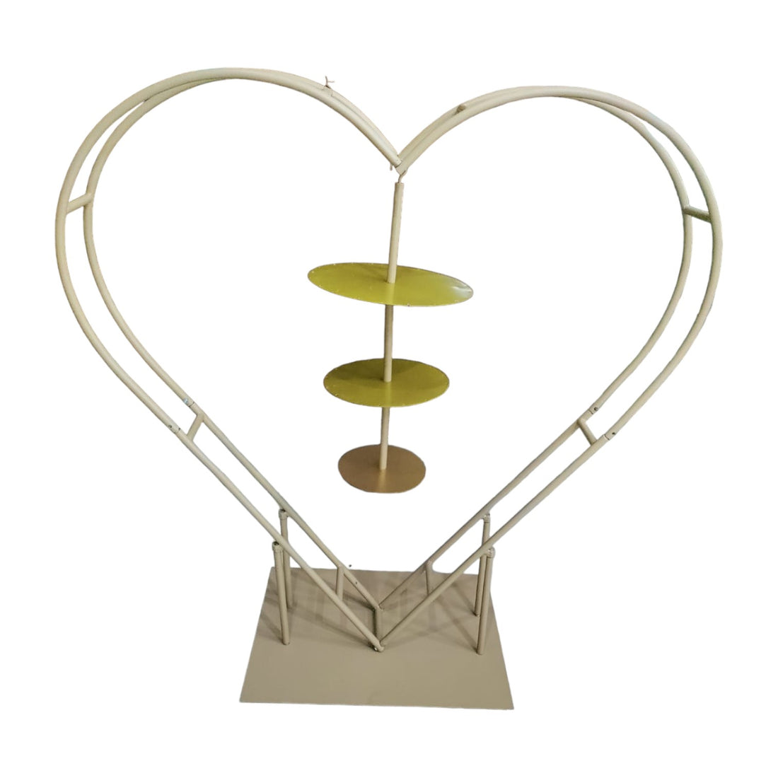 Heart Shape Chandelier – 36" Height, 3 Tier (8", 10", 12")