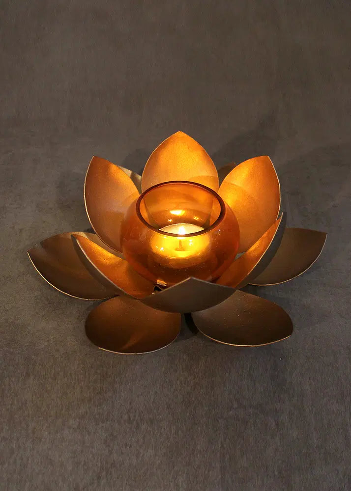Lotus Flower with Glass